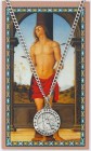 Round St. Sebastian Medal with Prayer Card