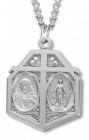 Sacred Heart and Immaculate Heart Pendant