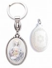 Sacred Heart of Jesus Sterling Silver Keychain