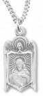 Sacred Heart of Jesus and Angel's Wings Pendant
