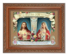 Sacred Hearts House Blessing 6x8 Print Under Glass