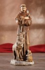 Saint Francis with Animals 8 Inch High Statue