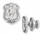 Saint Michael Lapel Pin Sterling Silver