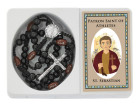 Saint Sebastian Football Rosary w Prayer Card