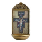 San Damiano Crucifix 6“ Holy Water Font