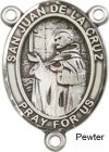 San Juan De La Cruz Rosary Centerpiece Sterling Silver or Pewter