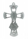 Seven Gifts of The Holy Spirit Pewter Wall Cross 6 Inches