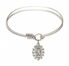 Smooth Bangle Bracelet with a Miraculous Charm