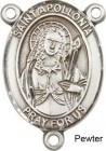 St. Apollonia Rosary Centerpiece Sterling Silver or Pewter