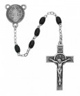 St. Benedict Black Bead Rosary