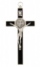 St. Benedict Crucifix with Black Enamel 7.5"