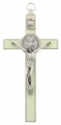 Glow In the Dark St. Benedict Enamel Crucifix 7.5"