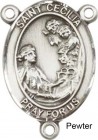 St. Cecilia Rosary Centerpiece Sterling Silver or Pewter