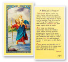 St. Christopher Driver's Laminated Prayer Card