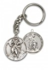 St. Christopher and Guardian Angel Keychain
