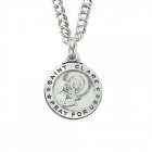 St. Clare Sterling Silver - Smaller Medal