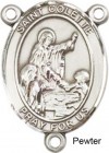 St. Colette Rosary Centerpiece Sterling Silver or Pewter