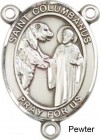 St. Columbanus Rosary Centerpiece Sterling Silver or Pewter