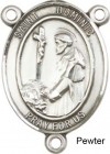 St. Dominic De Guzman Rosary Centerpiece Sterling Silver or Pewter