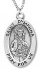 St. Dymphna Medal Sterling Silver