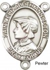 St. Elizabeth Ann Seton Rosary Centerpiece Sterling Silver or Pewter