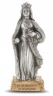 Saint Elizabeth of Hungary Pewter Statue 4 Inch