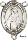 St. Hildegard Von Bingen Rosary Centerpiece Sterling Silver or Pewter
