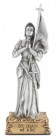 Saint Joan of Arc Pewter Statue 4 Inch