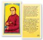St. John Neumann Pray For Us Laminated Prayer Card