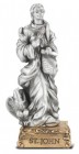 Saint John the Evangelist Pewter Statue 4 Inch