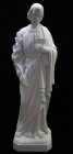 Saint Joseph the Worker Statue White Marble Composite - 33 inch