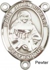 St. Julia Billiart Rosary Centerpiece Sterling Silver or Pewter
