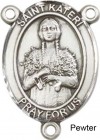 St. Kateri Rosary Centerpiece Sterling Silver or Pewter