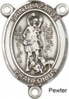 St. Lazarus Rosary Centerpiece Sterling Silver or Pewter