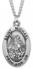 St. Michael Medal Sterling Silver