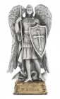 Saint Michael Pewter Statue 4 Inch