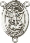 St. Michael Rosary Centerpiece Sterling Silver or Pewter