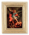 St. Michael Slay the Devil 2.5x3.5 Print Under Glass
