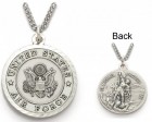 St. Michael U.S. Air Force Medal 1 inch with Chain