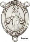 St. Nino De Atocha Rosary Centerpiece Sterling Silver or Pewter