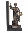 St. Peter Bookend, Bronzed Resin - 9.5 inch