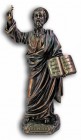 St. Peter Statue, Bronzed Resin - 8 inches