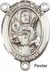 St. Raymond Nonnatus Rosary Centerpiece Sterling Silver or Pewter