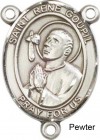 St. Rene Goupil Rosary Centerpiece Sterling Silver or Pewter