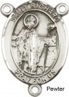 St. Richard Rosary Centerpiece Sterling Silver or Pewter