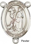 St. Roch Rosary Centerpiece Sterling Silver or Pewter
