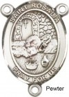 St. Rosalia Rosary Centerpiece Sterling Silver or Pewter