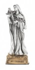 Saint Thérèse of Lisieux Pewter Statue 4 Inch