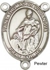 St. Thomas of Villanova Rosary Centerpiece Sterling Silver or Pewter