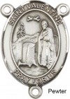 St. Valentine of Rome Rosary Centerpiece Sterling Silver or Pewter